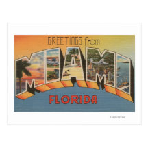 Miami, FloridaLarge Letter ScenesMiami, FL Postcards