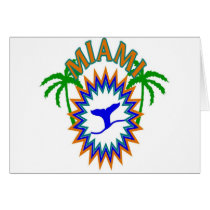 MIAMI GREETING CARD by Baysideimages MIAMI GREETING CARD