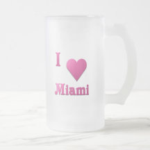 Miami -- Hot Pink Coffee Mugs
