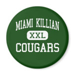 Miami Killian - Cougars - High - Miami Florida Fridge Magnet