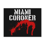 Miami Metro PD Coroner Post Card