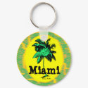 Miami Palm Tree key chain keychains by DizzyDebbie Miami Palm Tree key chain keychains