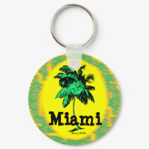 Miami Palm Tree key chain keychains by DizzyDebbie Miami Palm Tree key chain keychains