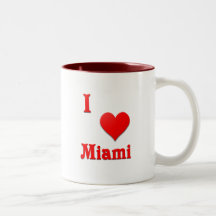 Miami -- Red Coffee Mugs