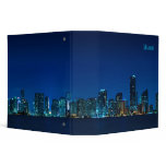 Miami skyline at night panorama - Binder