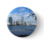 Miami Skyline Pinback Button