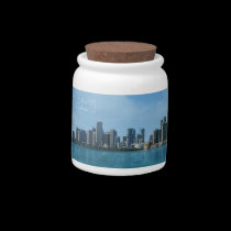 Miami Skyline candy jars