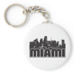 Miami Skyline Key Chain