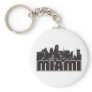 Miami Skyline Key Chain Miami Skyline Key Chain