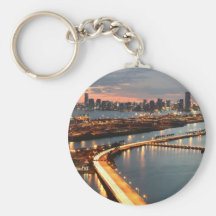 Miami Skyline Keychains