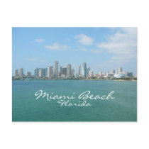 Miami Skyline, Miami Beach, Florida Postcards