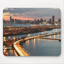 Miami Skyline Mouse Mats