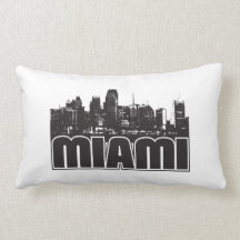Miami Skyline Pillow