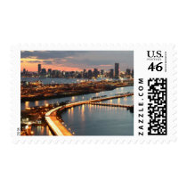 Miami Skyline Postage Stamps