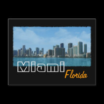 Miami Skyline postcards