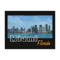 Miami Skyline Post Card