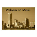miami skyline poster posters
