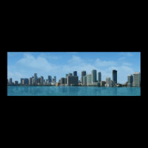Miami Skyline posters