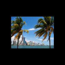 Miami skyline print