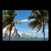 Miami skyline print