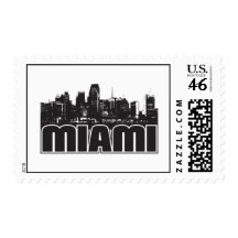 Miami Skyline Stamp