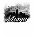 miami urban skyline t-shirts by ibanesve miami urban skyline t-shirts