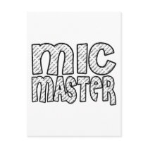 Mic Master postcards