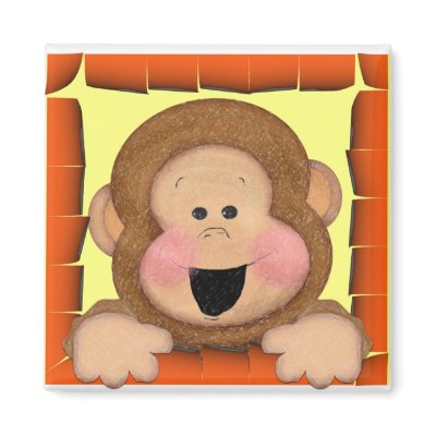 Mica Monkey Fridge Magnets by nextstopitaly