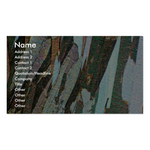 Mica Schist Business Cards (front side)