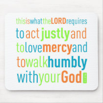 Micah 6:8 mousepad