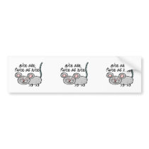 Mice Are Twice As Nice Bumper Sticker