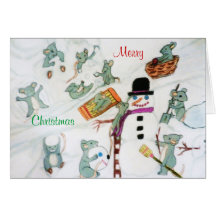 MICE IN THE SNOW card