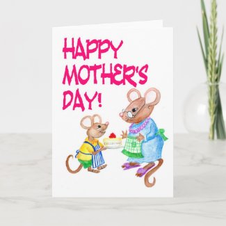 'Mice' Mother's Day Card card