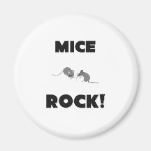 Mice Rock Fridge Magnet