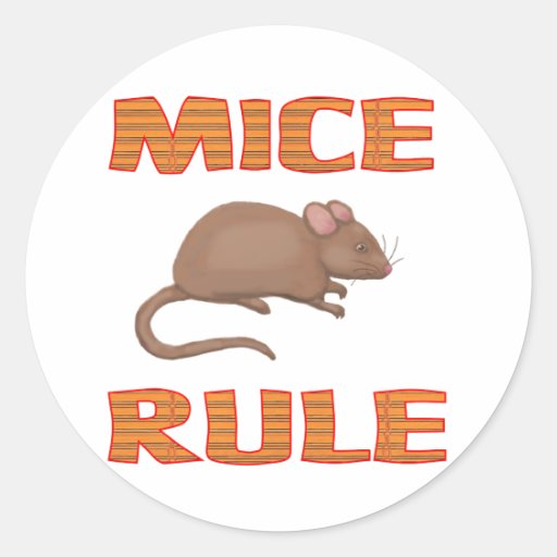 MICE RULE STICKERS
