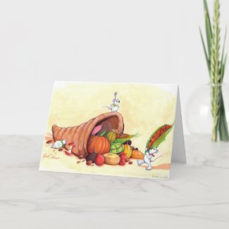 Mice Thanksgiving card