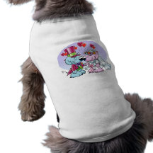 Mice wedding couple dog tee