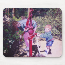 michael at the waterpump mousepads