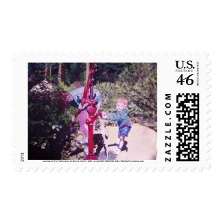 michael at the waterpump stamp