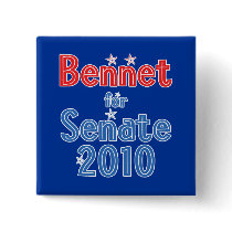 Michael Bennet for Senate 2010 Star Design Pinback Buttons
