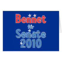Michael Bennet for Senate 2010 Star Design Greeting Card