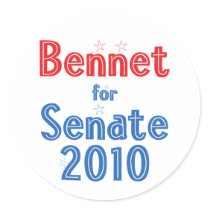 Michael Bennet for Senate 2010 Star Design Sticker