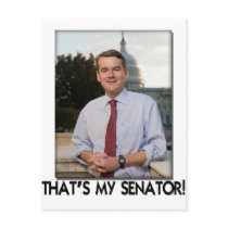Michael Bennet That's My Senator! Postcard
