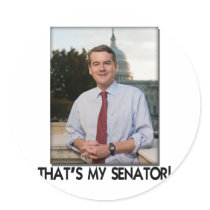 Michael Bennet That's My Senator! Round Sticker