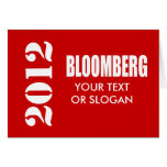 MICHAEL BLOOMBERG 2012 GREETING CARD