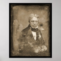 Michael Faraday Daguerreotype 1845 Print