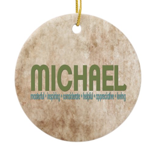 michael name meaning christmas tree ornament zazzle michael name meaning christmas tree ornament zazzle