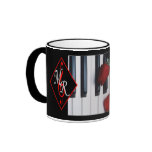 Michael Rose Logo Mug w/ Piano Keys