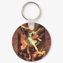 Michael the Archangel keychains by cowboyannie Michael the Archangel keychains