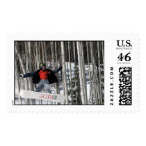 Michal on ride board postage